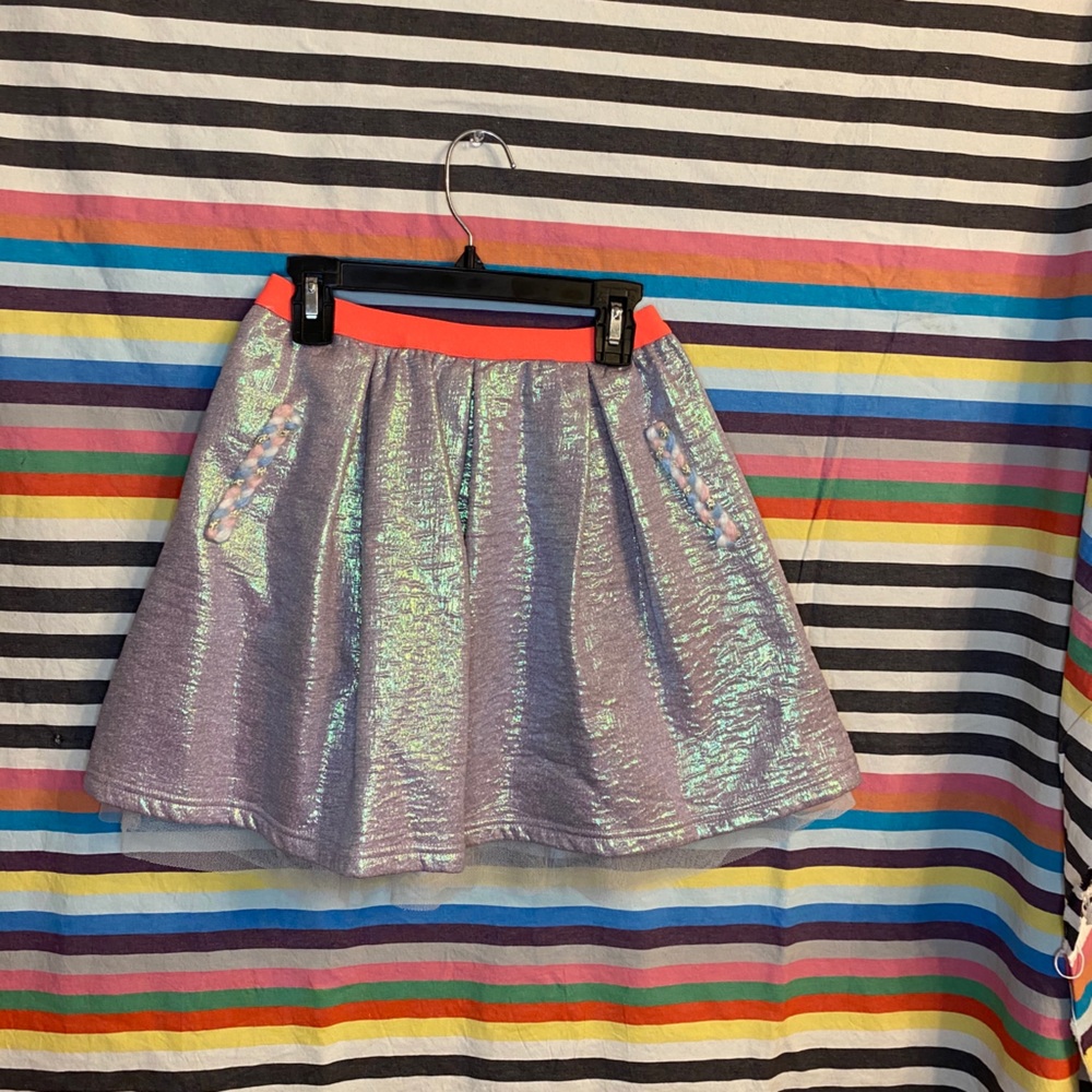 Purple chrome skirt